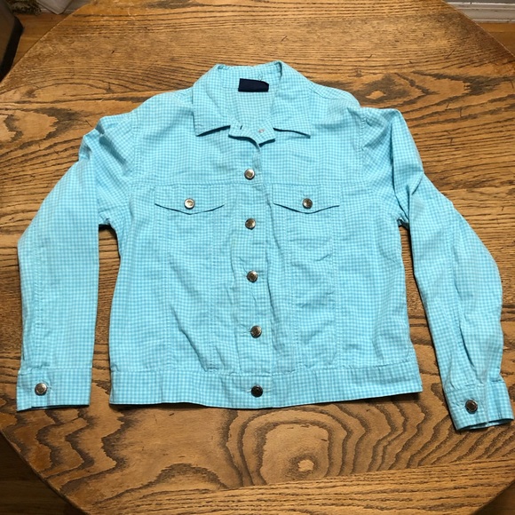 Lot of TWO Plaid/Checked Jean Jackets - Picture 4 of 6